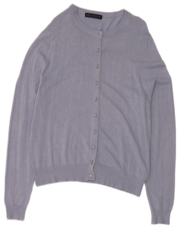 Marks & Spencer Damen-Cardigan-Pullover UK 14 Große blaue Viskose