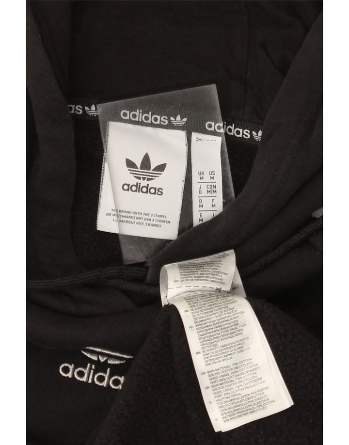 ADIDAS Herren Kapuzenpullover Mittelschwarz Baumwolle