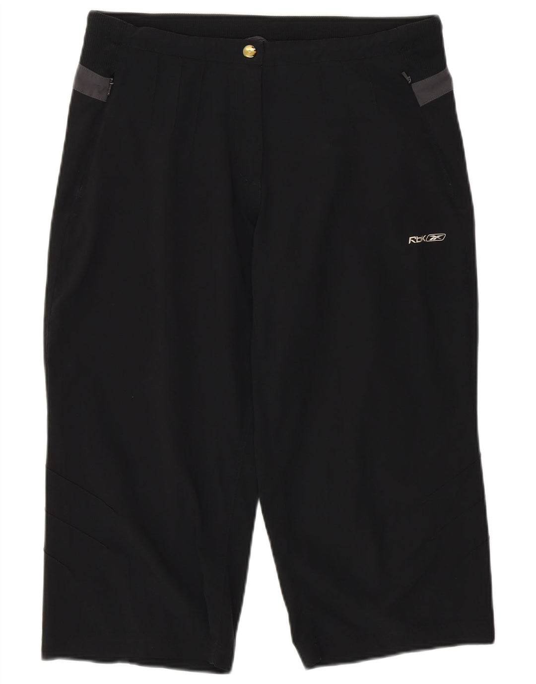 Reebok Damen Bermudashorts W30 Mittelschwarzes Polyester