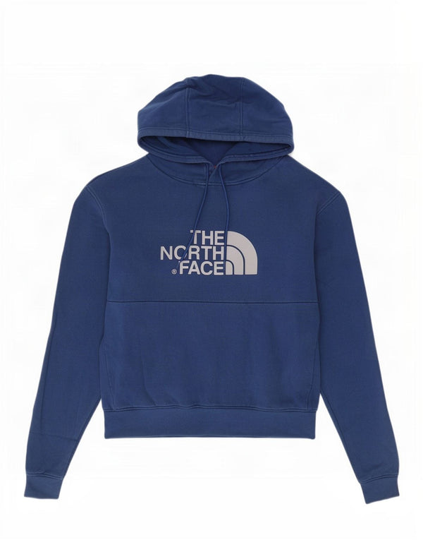 The North Face Mens Graphic Hoodie Jumper Medium Navy Blue Cotton