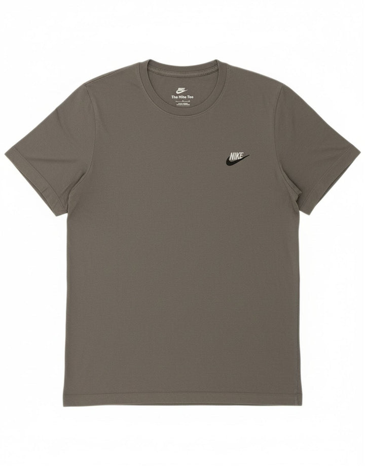 NIKE Mens T-Shirt Top Small Grey Cotton