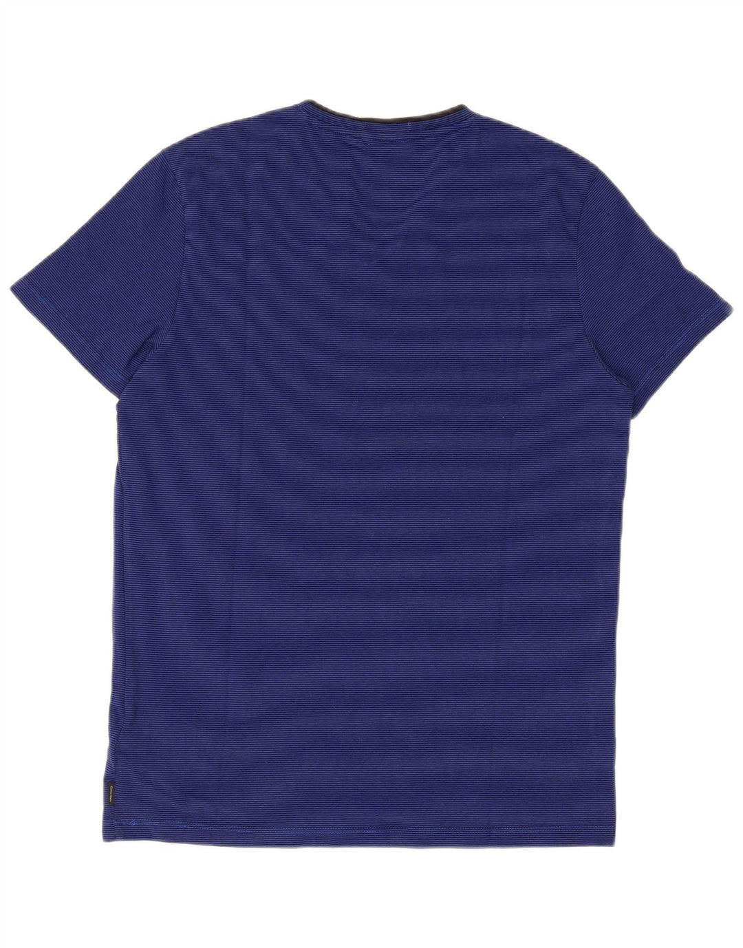 Calvin Klein Herren-T-Shirt mit kurzen Ärmeln, normal, klein, Marineblau gestreift