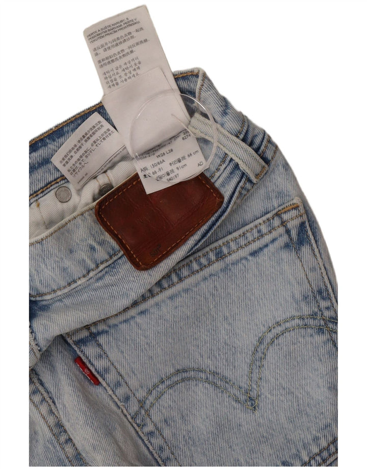 Levi's Damen 501 Straight Jeans W26 L28 Blaue Baumwolle