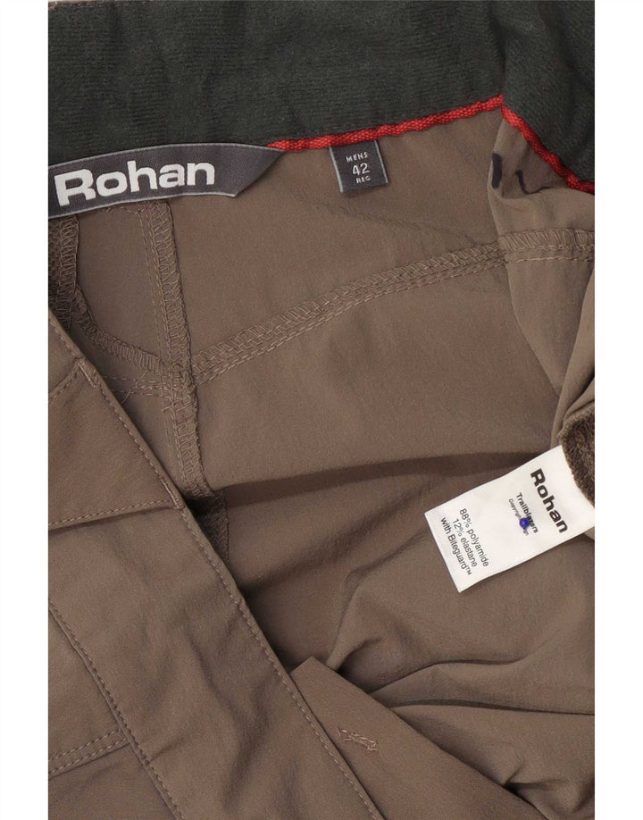 Rohan Herren-Wander-Cargohose W42 L31 Braunes Polyamid