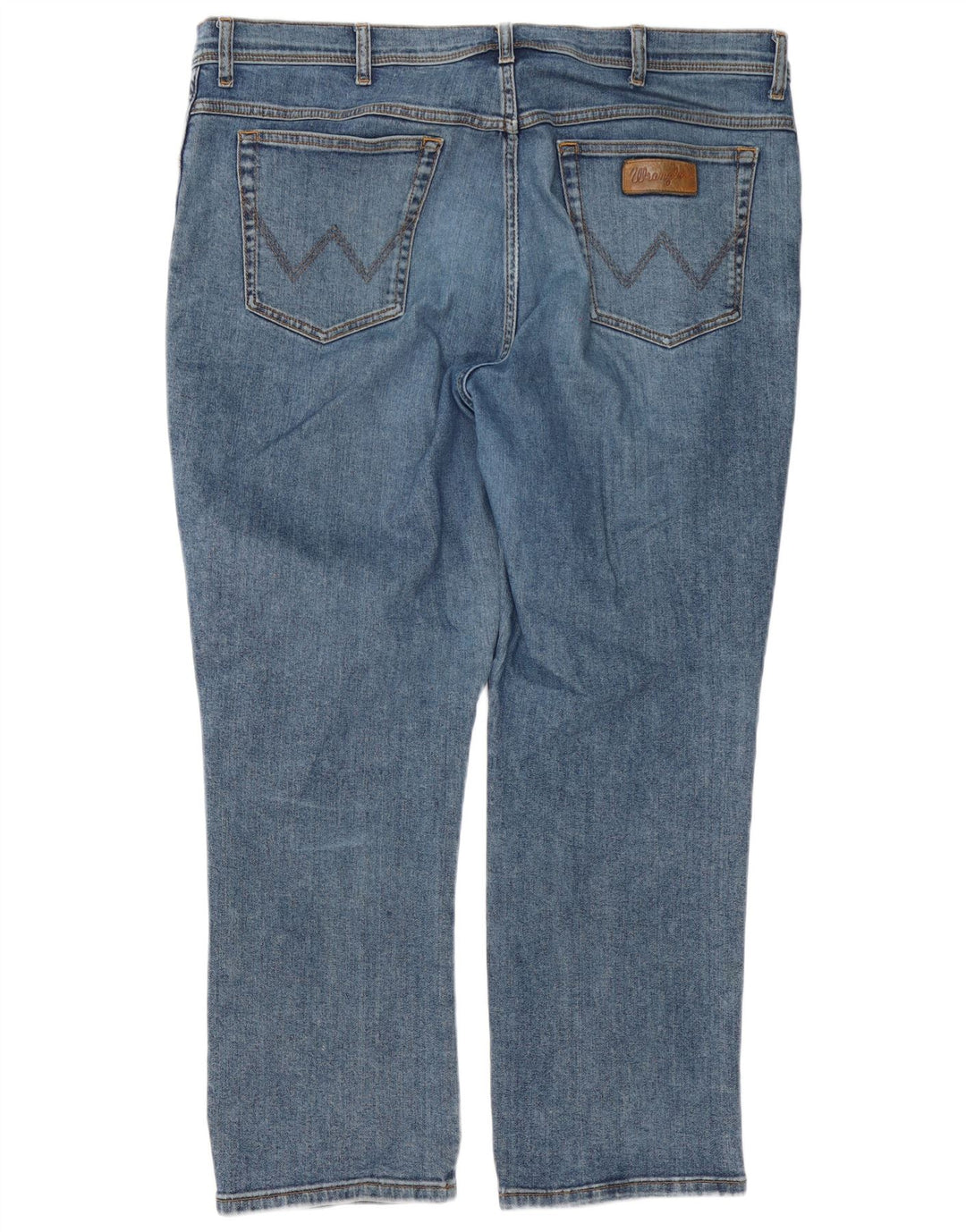 Wrangler Herren Texas Straight Jeans W42 L30 Blaue Baumwolle