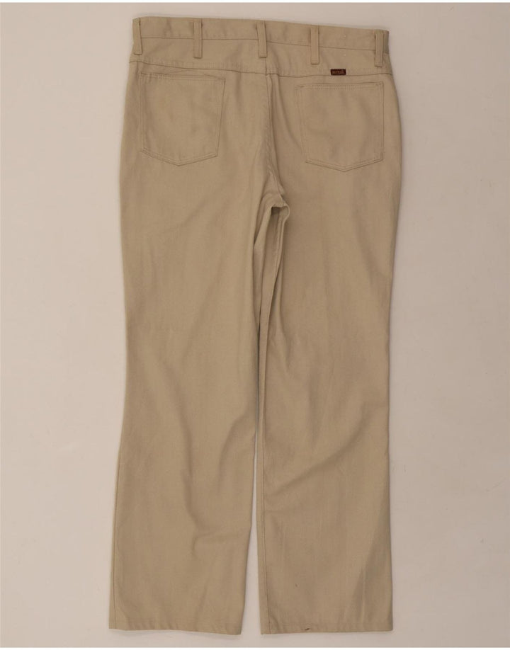 RUSTLER Mens Straight Casual Trousers W36 L30 Beige Vintage Rustler and Second-Hand Rustler from Messina Hembry 