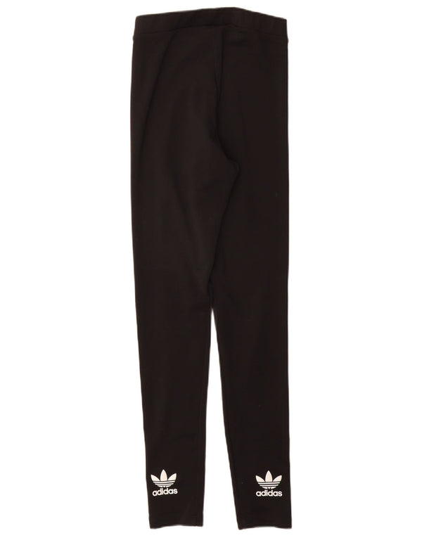 Adidas Damen Graphic Leggings UK 8 Small Schwarz