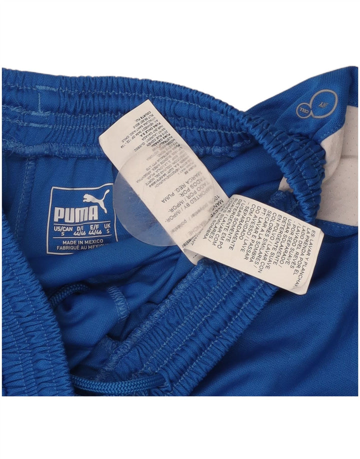 PUMA Herren-Sportshorts, klein, blau, Farbblock-Polyester