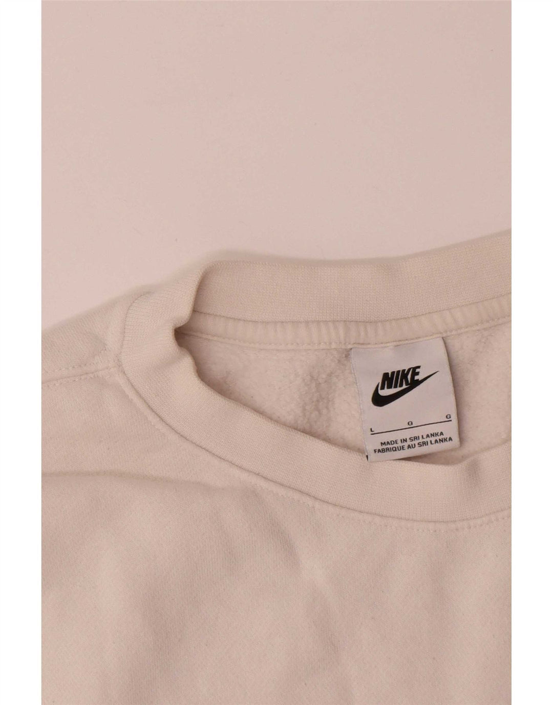 Nike Herren-Sweatshirt-Pullover, groß, weiße Baumwolle