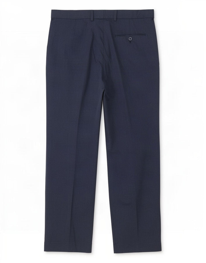 Marks & Spencer Herren-Anzughose in normaler Passform, W34, L29, Marineblau gepunktet