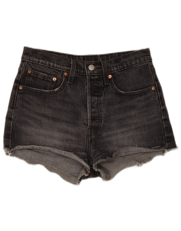 LEVI'S Damen 501 Jeansshorts W30 mittelschwarze Baumwolle