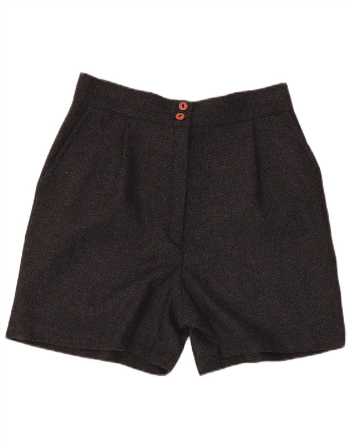 Vintage Damen Casual Shorts Groß W30 Grau Polyester