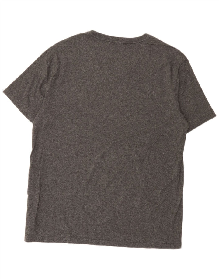 Gap Herren-T-Shirt-Oberteil, groß, grau gesprenkelte Baumwolle