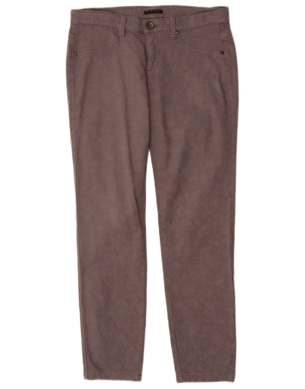 Sisley Damen Super Skinny Freizeithose W28 L28 Graue Baumwolle