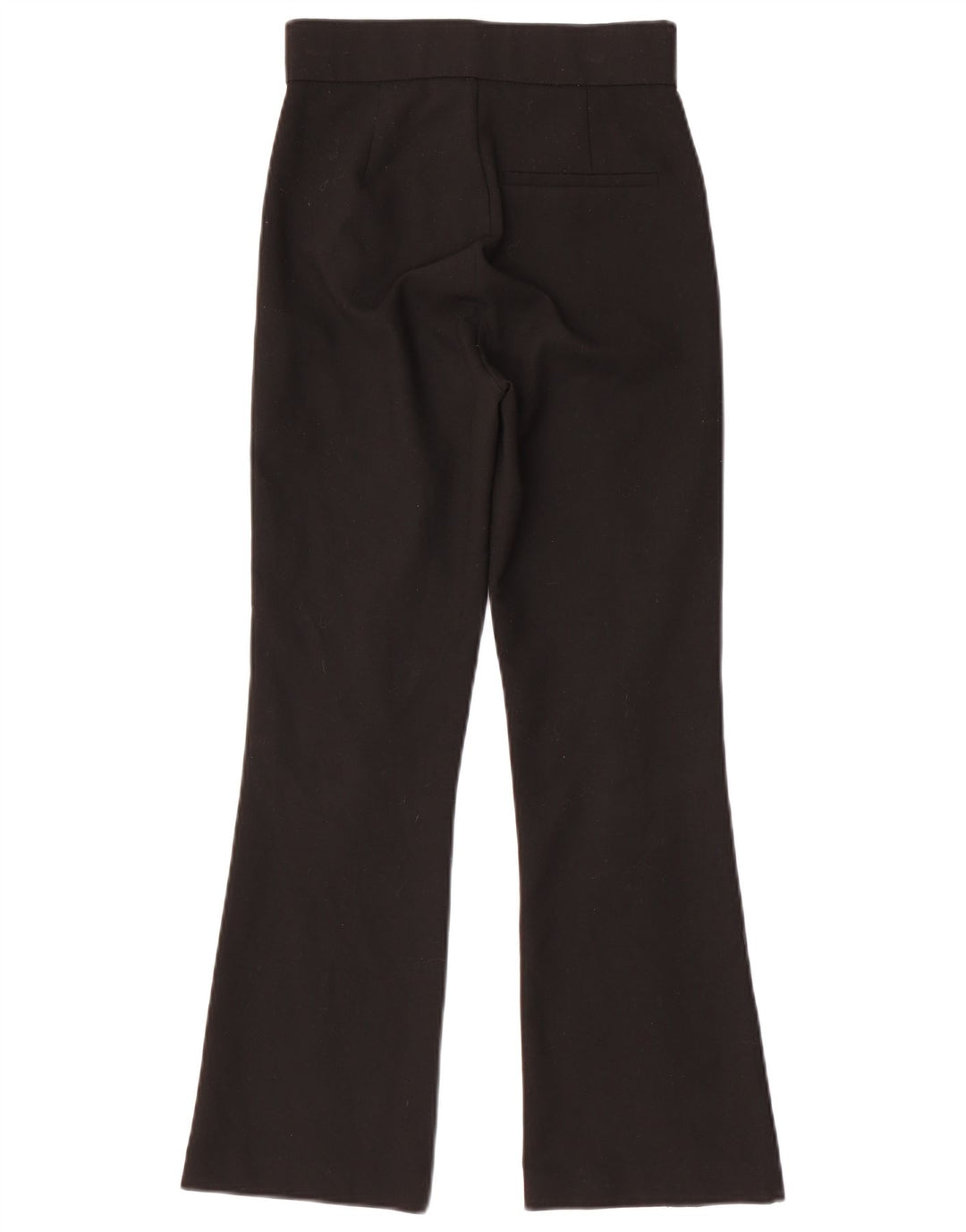 ZARA Damen Bootcut-Anzughose XS W24 L27 Schwarz Polyester