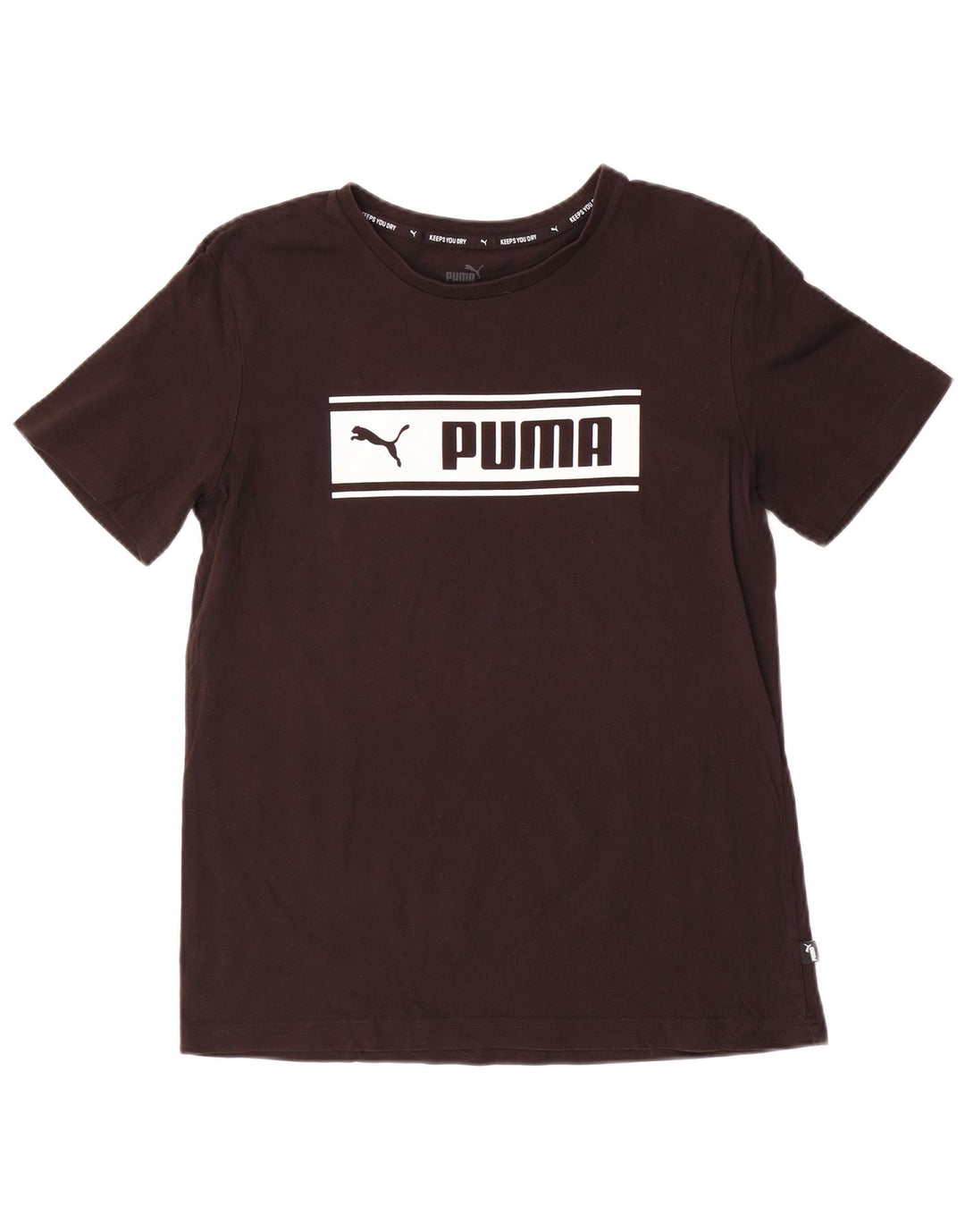 Puma Herren Grafik T-Shirt Top Small Schwarz