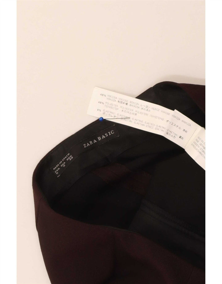 Zara Damen Bleistiftrock Medium W28 Kastanienbraune Viskose