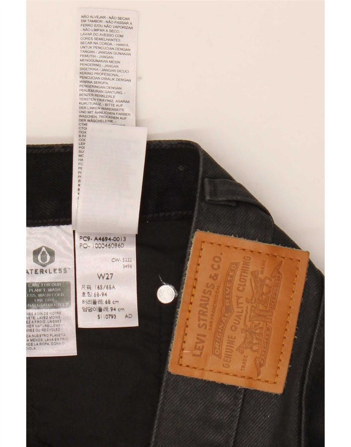 Levi's Damen Mini-Jeansrock W27 Small Schwarz Baumwolle
