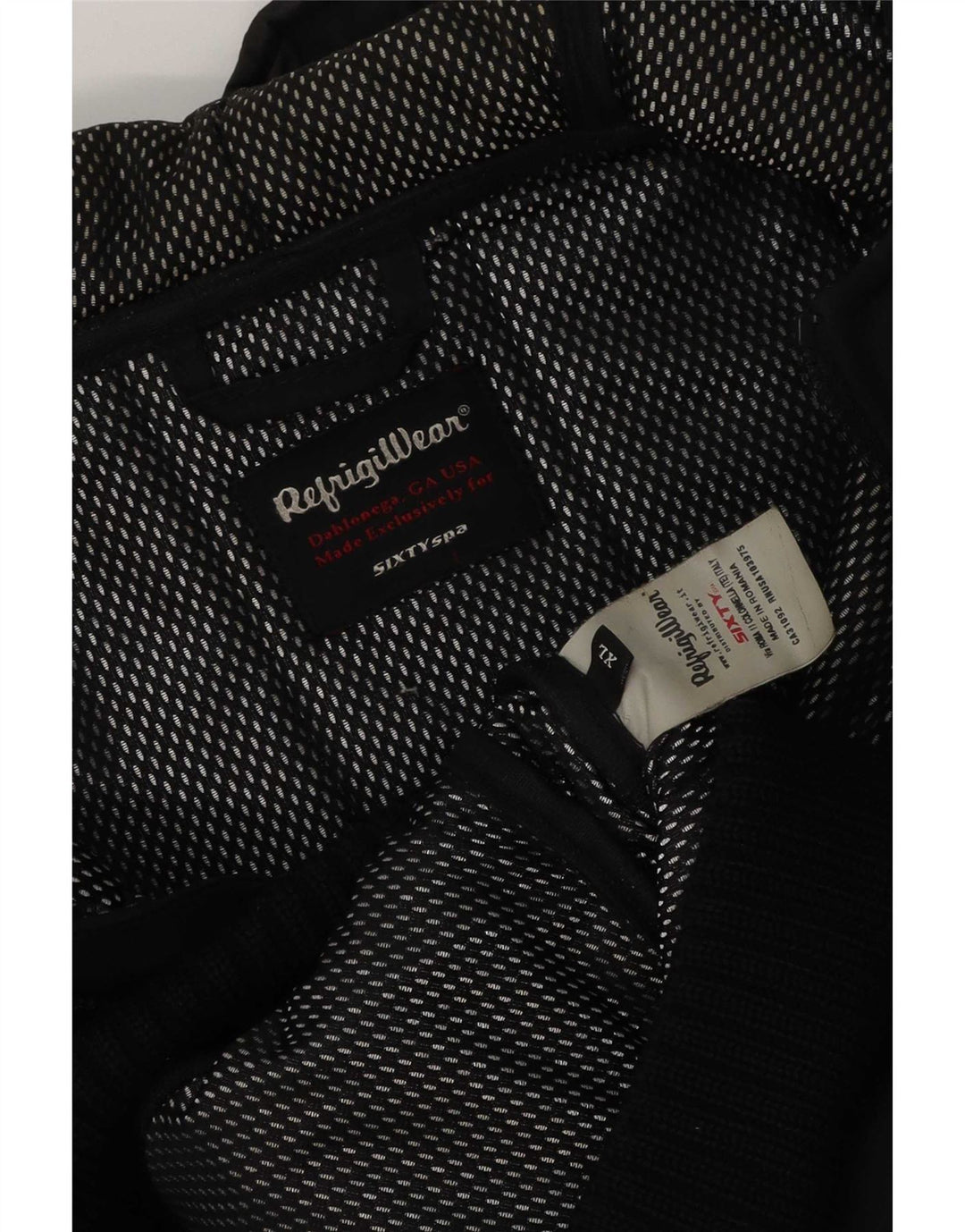 Refrigiwear Herren Sixty Spa Wattierte Jacke mit Kapuze UK 42 XL Schwarz Polyester