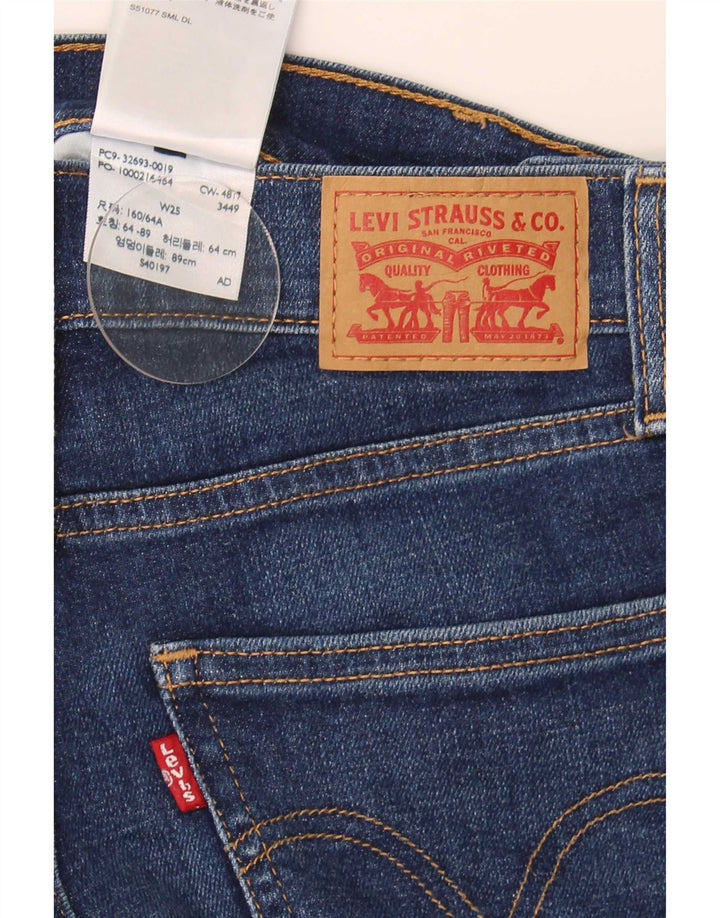 Levi's Damen Jeansshorts W25 XS Marineblaue Baumwolle