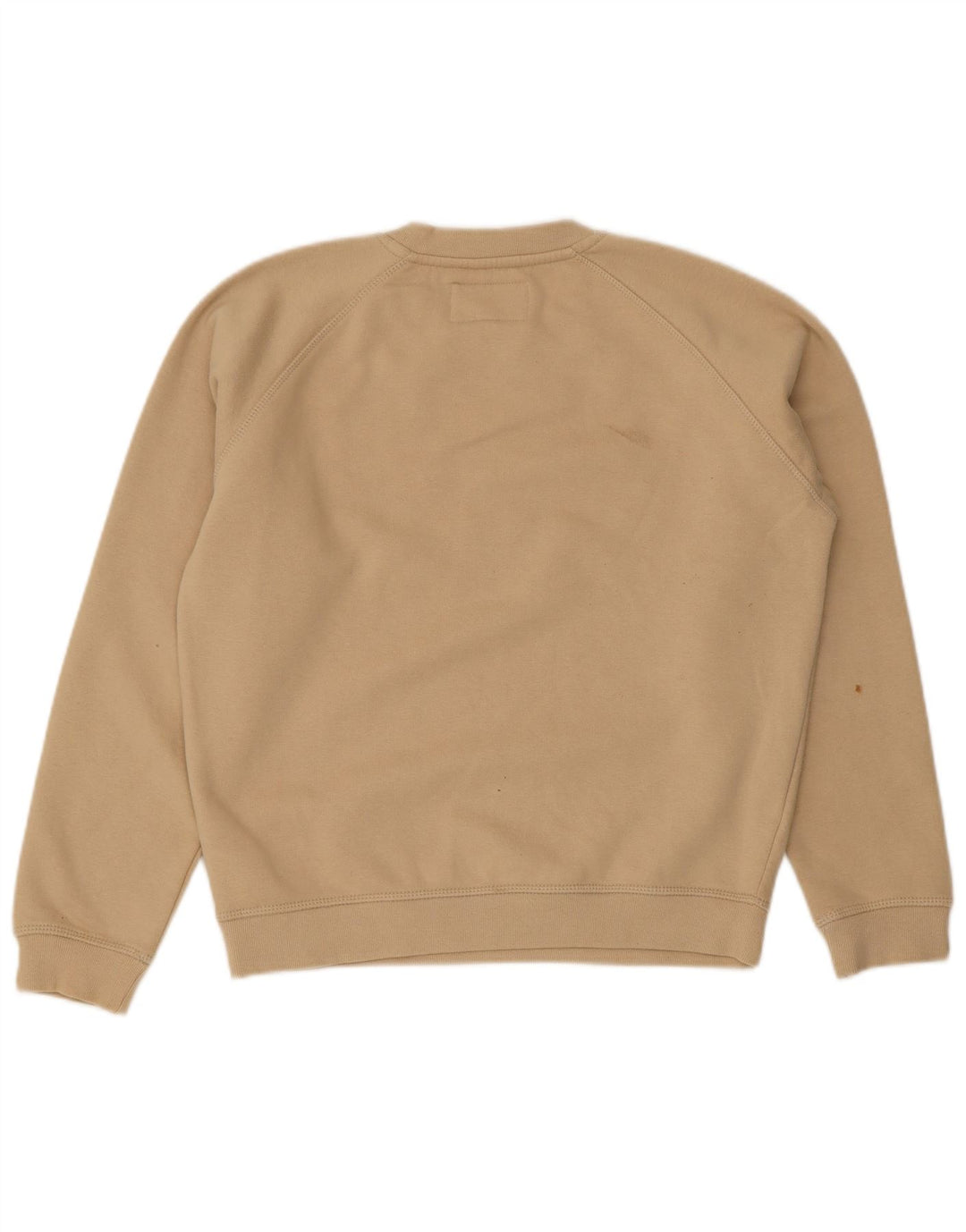 Jack Wills Womens Oversized Sweatshirt Jumper UK 8 Small Beige Cotton