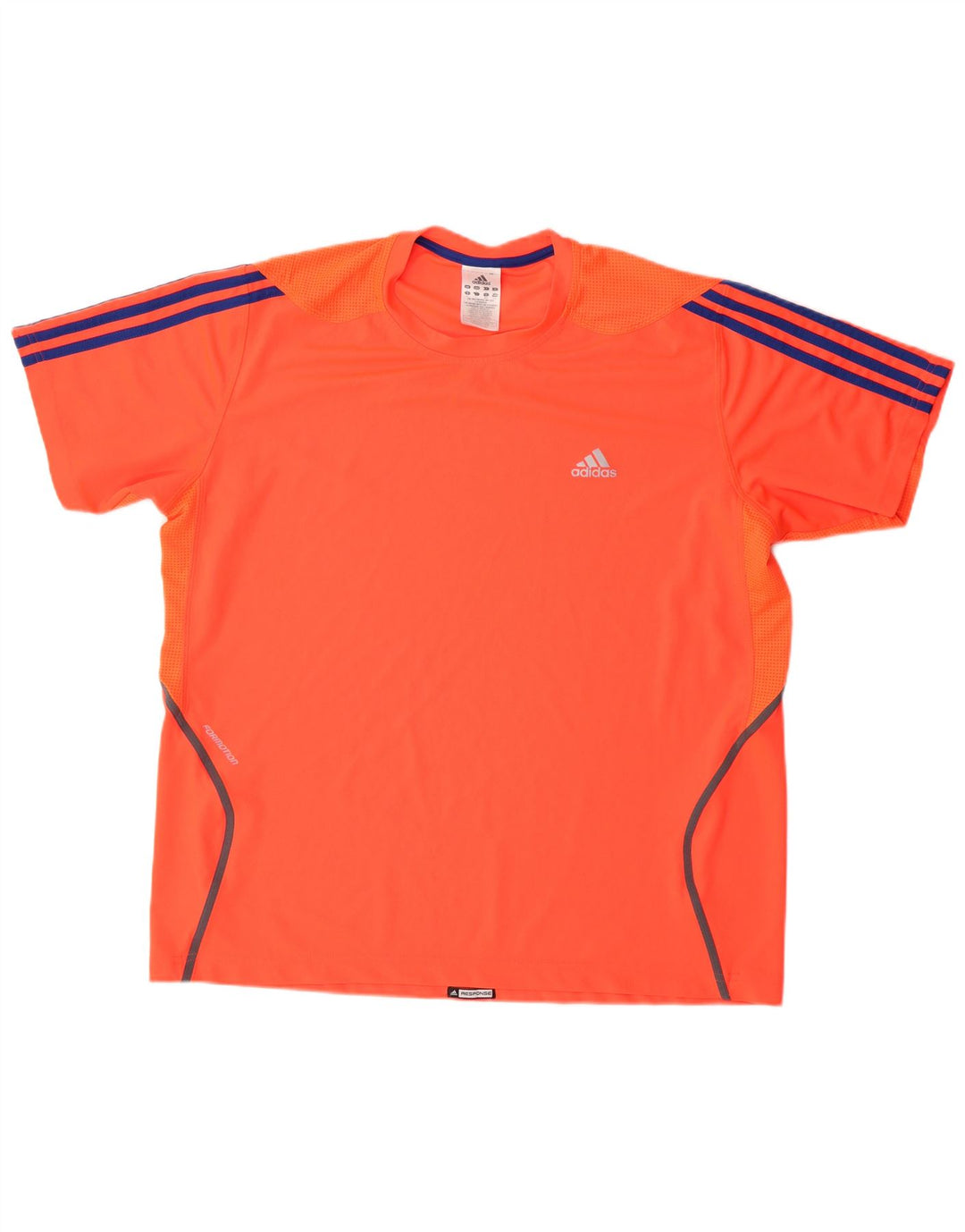 ADIDAS Herren T-Shirt Top Large Rot Polyester