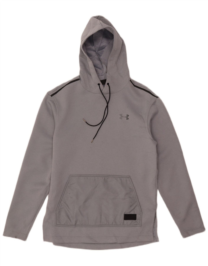 Under Armour Herren Cold Gear Graphic Hoodie Pullover Small Grau Polyester