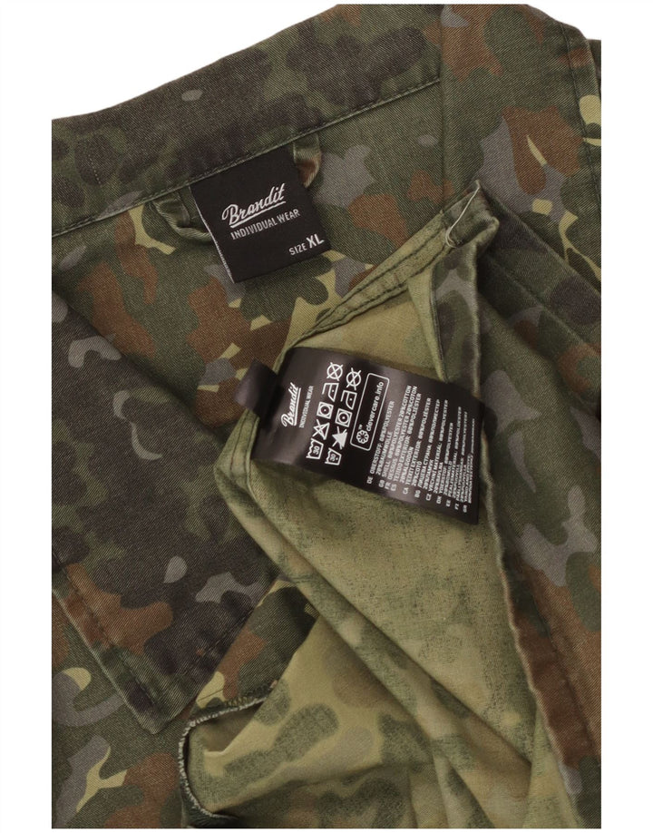 Brandit Herren Militärjacke UK 42 XL Khaki Camouflage Polyester