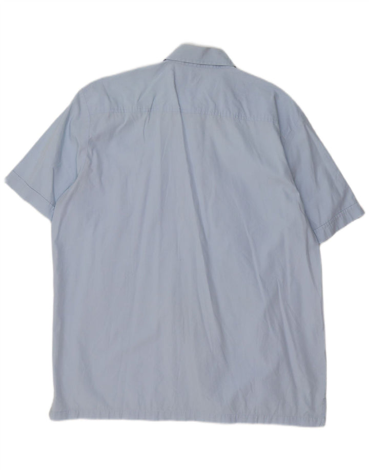 Levi's Herren-Kurzarmhemd, groß, aus blauer Baumwolle