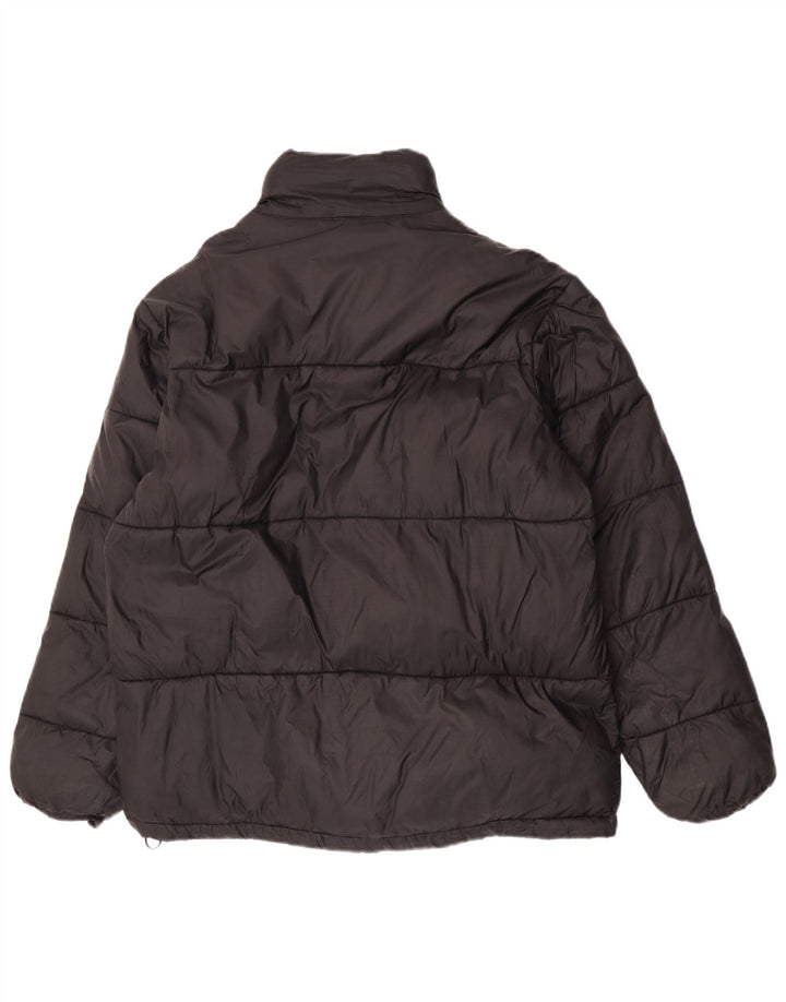 Zara Herren Wattierte Jacke UK 38 Medium Schwarz Polyamid