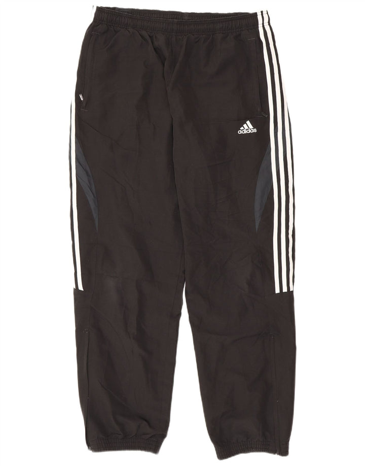 Adidas Herren-Trainingshose, Jogginghose, groß, schwarzes Farbblock-Polyester