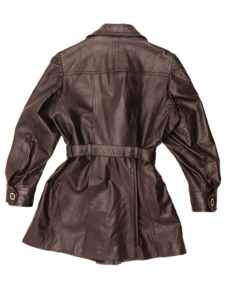 Maxime Damen Ledermantel IT 48 XL Schwarz