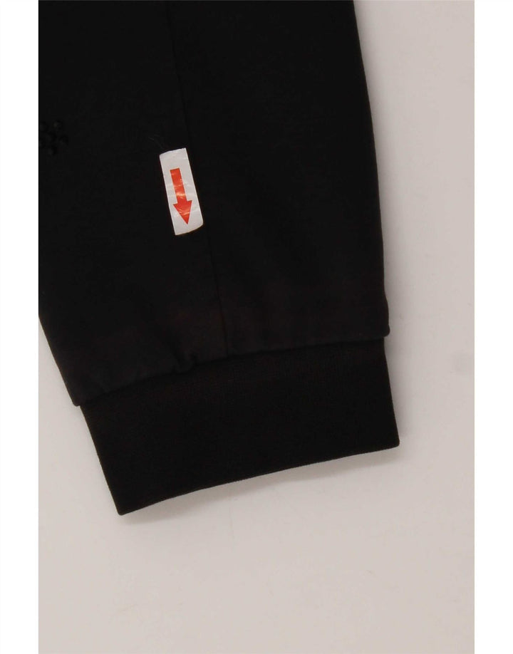 Moschino Womens Crop Graphic 3 Button Blazer Jacke UK 10 Small Schwarz
