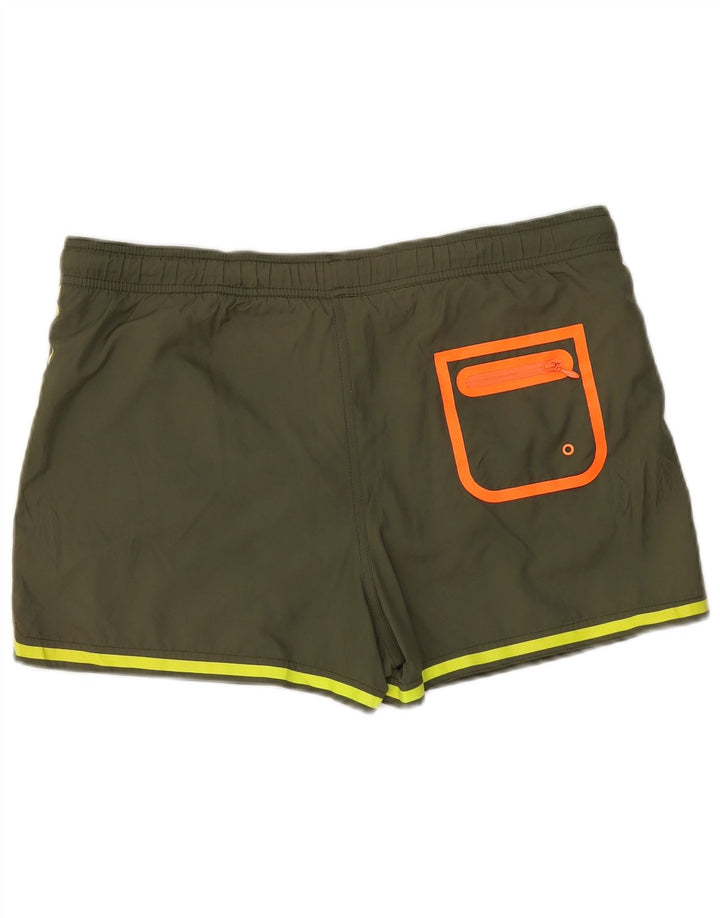 SUN68 Herren-Badeshorts, groß, Khaki, Polyester