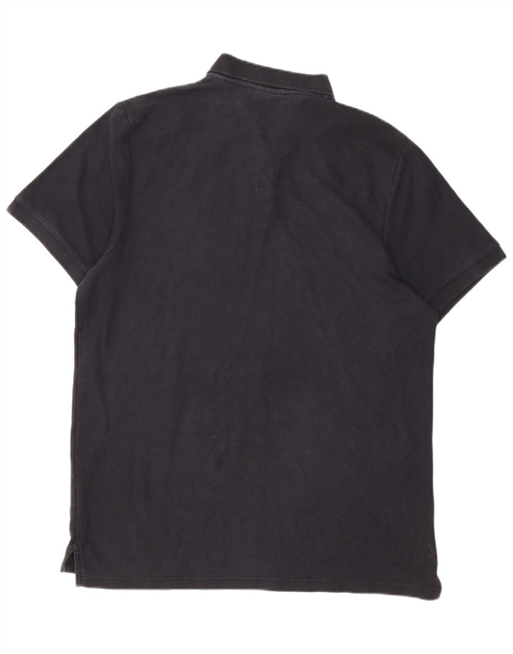 NIKE Herren Poloshirt 2XL Schwarz Baumwolle