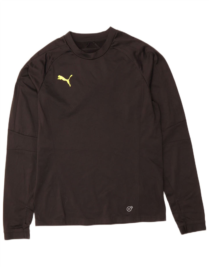 PUMA Herren-Top, langärmelig, mittelschwarz, Polyester
