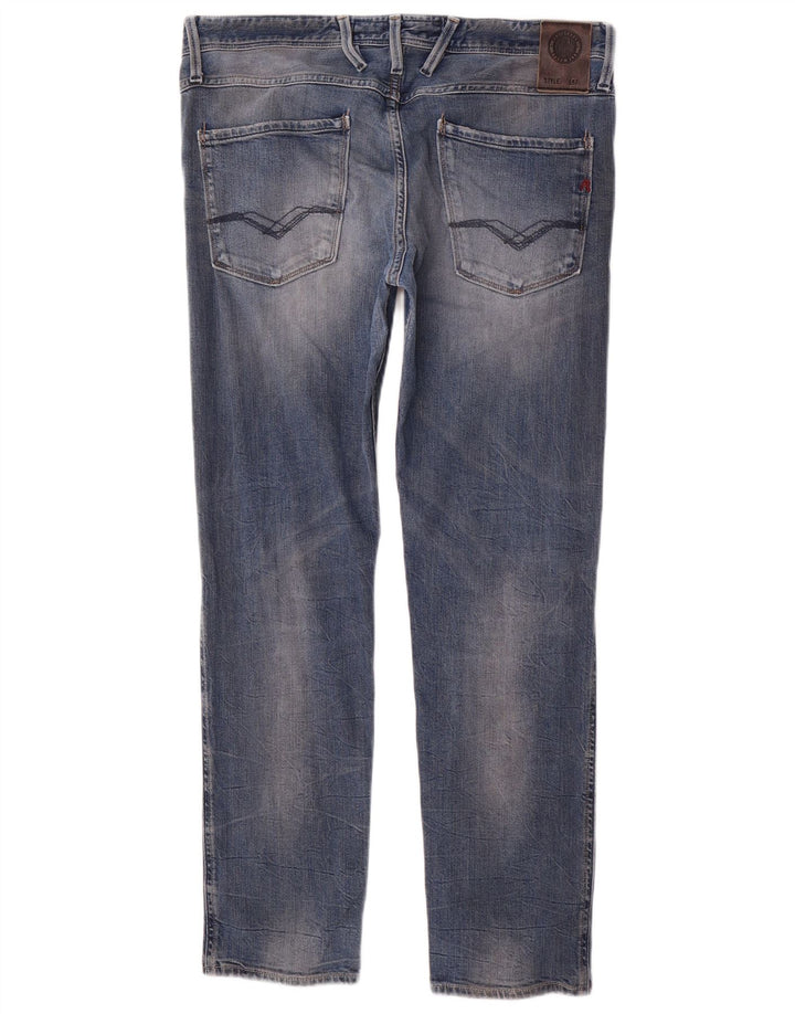 Replay Damen Slim Jeans W33 L29 Blau