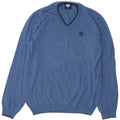 North Sails Herren-Pullover mit V-Ausschnitt, groß, blau, Polyamid