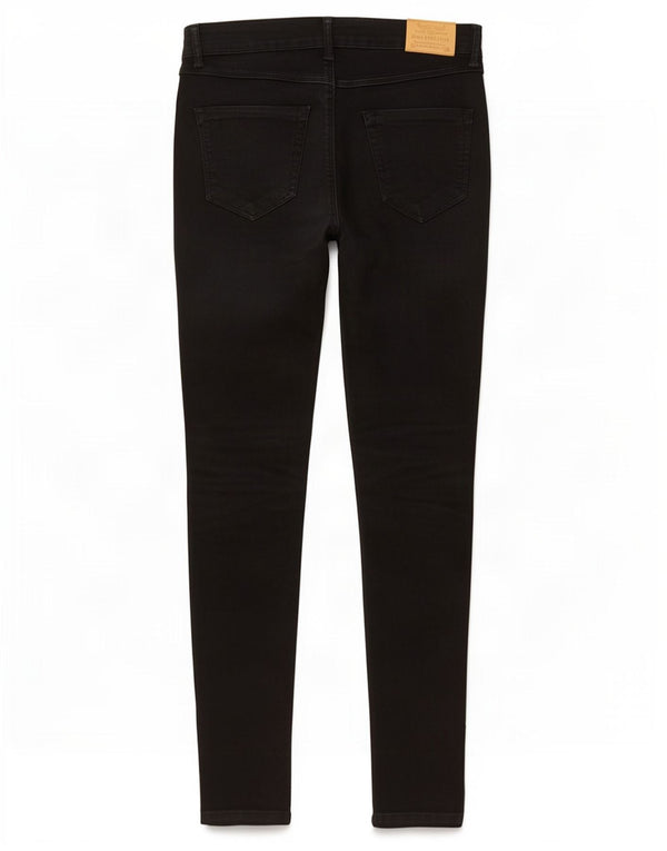 Zara Damen Skinny Jeans EU 40 Medium W30 L29 Schwarze Baumwolle