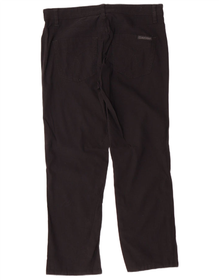Calvin Klein Jeans Damen Freizeithose US 6 Small W32 L26 Schwarz Klassisch
