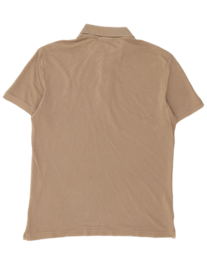 Lacoste Herren-Poloshirt in schmaler Passform, Größe 4, mittelbraune Baumwolle