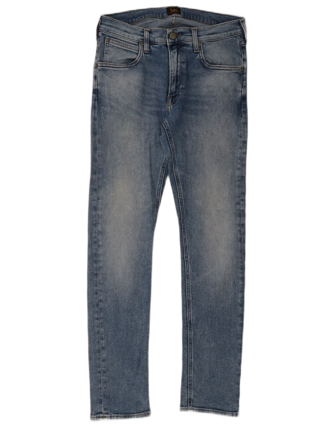 Lee Herren Luke Slim Jeans W31 L30 Blaue Baumwolle