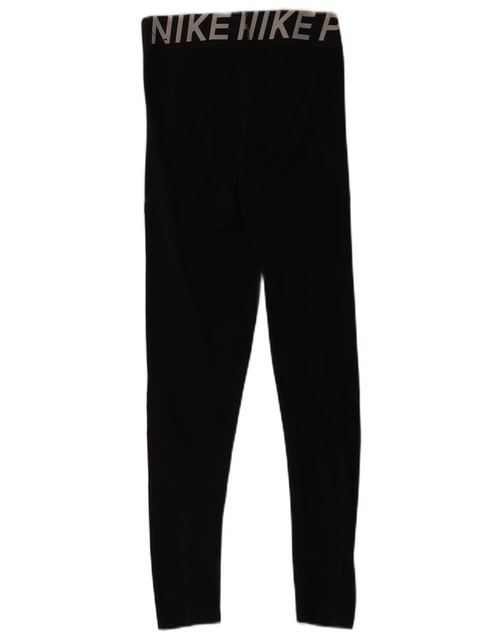 Nike Damen Dri Fit Graphic Leggings UK 8 Small Schwarz