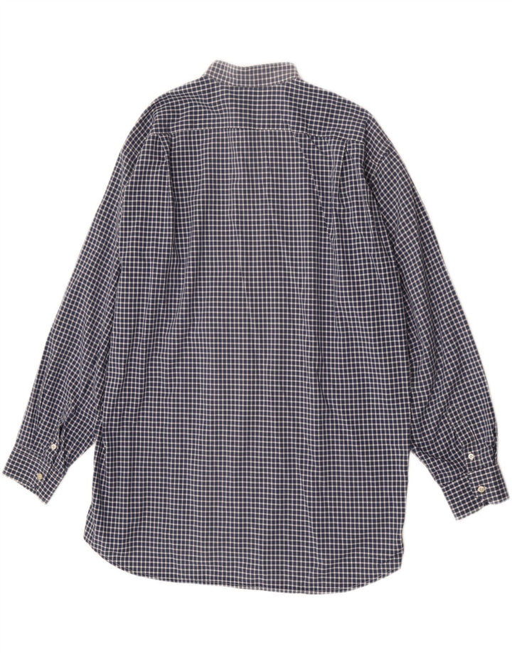 Lacoste Herrenhemd, Größe 41, groß, marineblau, kariert