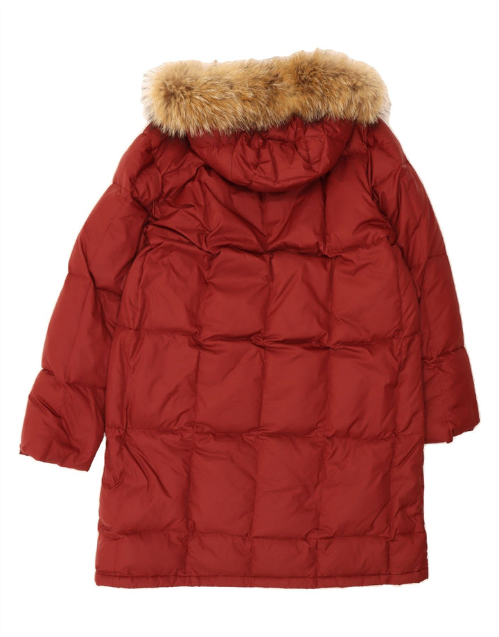 INVICTA Womens Oversized Hooded Padded Coat UK 18 XL Red Polyamide Vintage Invicta and Second-Hand Invicta from Messina Hembry 