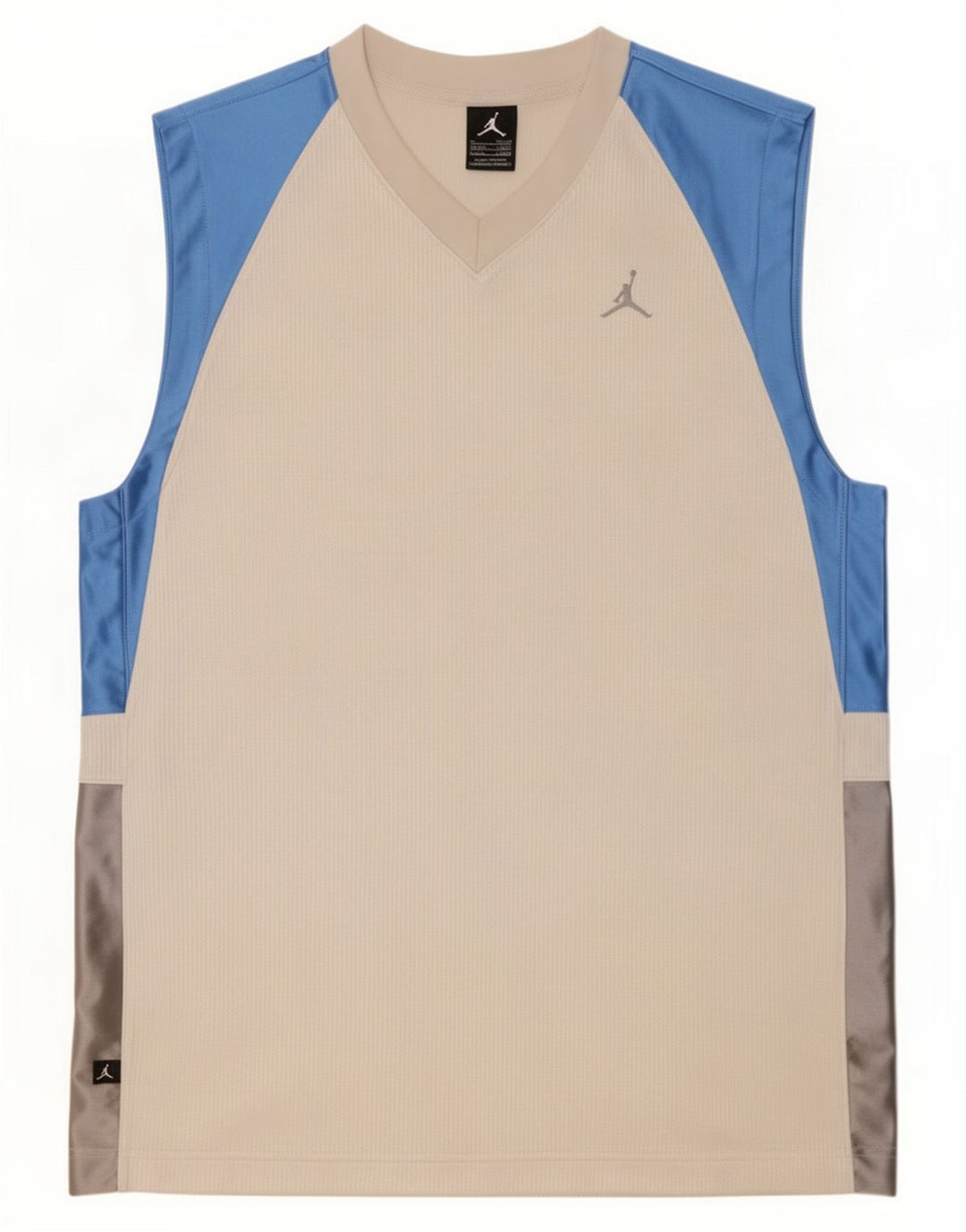 Jordan Herren-Trägershirt UK 39/41 Mittelweißes Colourblock-Polyester
