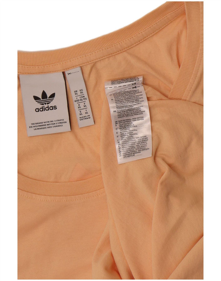 Adidas Herren Weste Top XL Orange Baumwolle