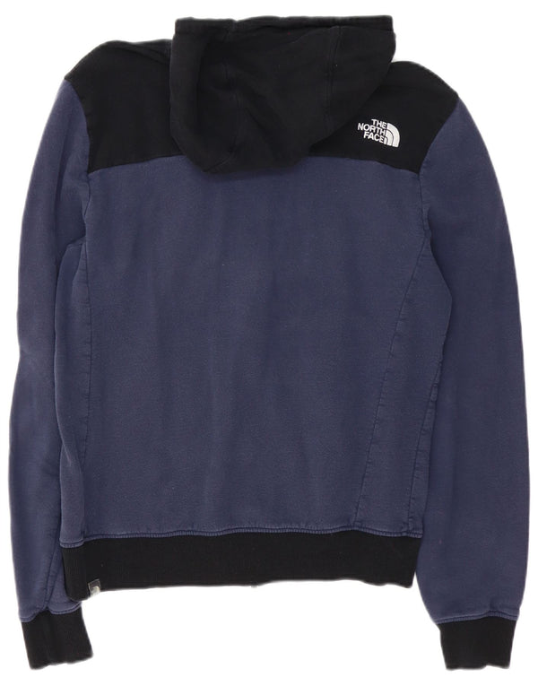 The North Face Herren-Kapuzenpullover mit Reißverschluss, mittlere marineblaue Blockfarben-Baumwolle