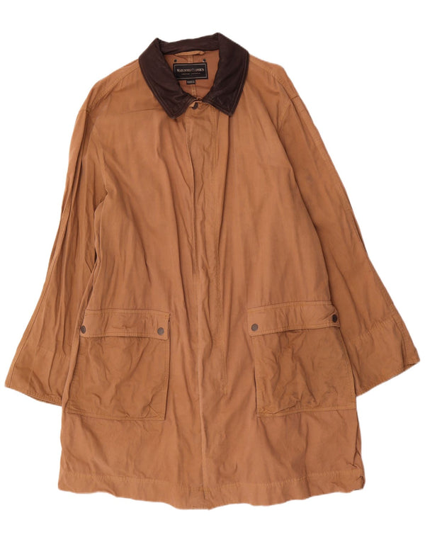 Marlboro Classics Herren-Utility-Jacke EU 56 3XL Brauner Farbblock
