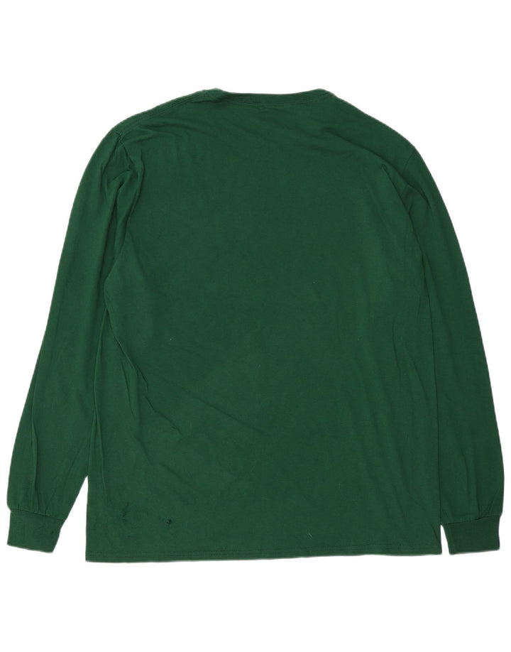 RUSSELL ATHLETIC Herren Top Langarm XL Grüne Baumwolle